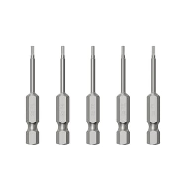 FOCMKEAS 5PCS T5 Magnetic Torx Screwdriver Bits 14 Inch Hex Shank 2 Inch Length S2 Steel Drill Torx Head Drill Screw Driver Tools50mm Long Star 6 Point