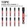 GEINXURN Geinxurn 10Pieces 2 In T40 Impact Tough Magnetic Screwdriver Bit Set 40 Torx Head Power Bits S2 Alloy Steel Star Bits with Storage MBox