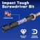 GEINXURN Geinxurn Impact Torx Screwdriver Bits Set 20 Pieces 2Security T7T40 Magnetic S2 Steel Multi Star Driver Bits with Soft Hanging Strips