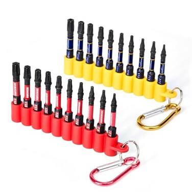 GEINXURN Geinxurn Impact Torx Screwdriver Bits Set 20 Pieces 2Security T7T40 Magnetic S2 Steel Multi Star Driver Bits with Soft Hanging Strips