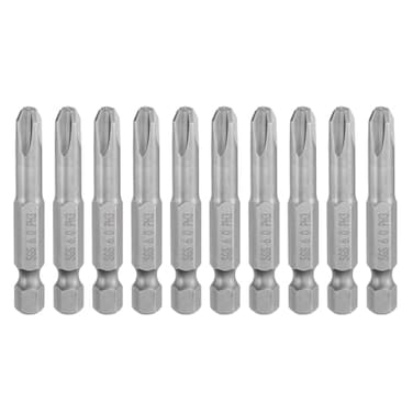 HARFINGTON 10pcs 3 Phillips Screwdriver Bit PH3 14 Hex Shank 2 50mm Long Magnetic S2 Steel Industrial Grade Screw Driver Bit Cross Head Electric Drill Bits 0236 6mm Rod