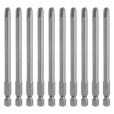 HARFINGTON 10pcs 3 Phillips Screwdriver Bit PH3 14 Hex Shank 4 100mm Long Magnetic S2 Steel Industrial Grade Screw Driver Bit Cross Head Electric Drill Bits 0236 6mm Rod