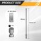 HARFINGTON 10pcs SL5 Slotted Screwdriver Bits 5mm Slotted Tip 14 Hex Shank 150mm 6 Long Magnetic Flat Head S2 Steel Screw Driver Drill Bits Industrial Power Screwdriver Bit