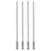 HARFINGTON 4pcs Ball End Hex Screwdriver Bit 3mm H30 Tip 14 Hex Shank 150mm 6 Long Magnetic Ball Head Bits Industrial Grade S2 Steel Metric Screw Driver Bit