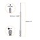 HARFINGTON 5pcs 0 Phillips Screwdriver Bit PH0 14 Hex Shank 6 150mm Long Magnetic S2 Steel Industrial Grade Screw Driver Bit Cross Head Electric Drill Bits 0098 25mm Rod