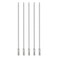 HARFINGTON 5pcs T15 Security Torx Bit 14 Hex Shank 8 Long S2 Steel Magnetic Tamper Resistant Star Bits Screwdriver Torx Head with Hole for Driver Drill Bits Remove Fastening Screws