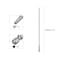 HARFINGTON 5pcs T15 Security Torx Bit 14 Hex Shank 8 Long S2 Steel Magnetic Tamper Resistant Star Bits Screwdriver Torx Head with Hole for Driver Drill Bits Remove Fastening Screws