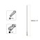 HARFINGTON 5pcs T15 Security Torx Bit 14 Hex Shank 8 Long S2 Steel Magnetic Tamper Resistant Star Bits Screwdriver Torx Head with Hole for Driver Drill Bits Remove Fastening Screws