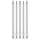 HARFINGTON 5pcs T27 Security Torx Bit 14 Hex Shank 6 Long S2 Steel Magnetic Tamper Resistant Star Bits Screwdriver Torx Head with Hole for Driver Drill Bits Remove Fastening Screws