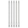 HARFINGTON 5pcs T27 Security Torx Bit 14 Hex Shank 6 Long S2 Steel Magnetic Tamper Resistant Star Bits Screwdriver Torx Head with Hole for Driver Drill Bits Remove Fastening Screws