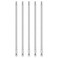 HARFINGTON 5pcs T27 Security Torx Bit 14 Hex Shank 8 Long S2 Steel Magnetic Tamper Resistant Star Bits Screwdriver Torx Head with Hole for Driver Drill Bits Remove Fastening Screws