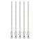 HARFINGTON 5pcs T8 Security Torx Bit 14 Hex Shank 6 Long S2 Steel Magnetic Tamper Resistant Star Bits Screwdriver Torx Head with Hole for Driver Drill Bits Remove Fastening Screws