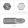 HPHOPE PH3 Screwdriver Bit Set Phillips 3 Bits 14 Hexagon Bit Length 1 25 Pack