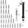 Kigauru 34 Piece Security Bit Set S2 Alloy Steel Magnetic Security Tamper Proof Bit 14 Inch Hex Shank Impact Driver Bit Set 25mm1 Inch Length with Hex Bit Holder DoubleHeaded LShaped Socket