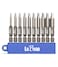 LABEAR 10Piece Slotted Screwdriver Bit Set 2Inch S2 Steel Flat Head Bits 14 Hex Shank Magnetic Driver Bits for Drill Power Screwdriver Furniture Assembly DIY Repair SL3SL8