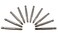 MaxTool 10PCs PH1 x 3 Inches Identical Screwdriver Power Bits Phillip No 1 TipPointHead 14 Hex Driver 6150 Alloy Steel PH1x3P106150