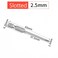 NACX SL25 Slotted Screwdriver Bits 14 Inch Hex Shank 2inch Length S2 Power Tool Magnetic Flat Head 10Pcs