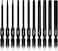 NEIKO 01149A Torx Head Drill Bit Set 11Piece Sizes TT6 to TT40 Tamperproof Magnetic Torx Bits 3 Quick Release Shanks Premium S2 Steel Compatible with Power Drills and Impact Drivers
