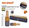 NordWolf 12Piece Torx Bit Set S2 Alloy Steel Titanium Nitride Coated Screwdriver Star Bits Sizes T5 to T40