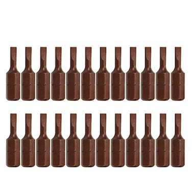 Rannb 3mm Slotted Tip Magnetic 14 Inch Hex Shank Flat Head Screwdriver Bits 1 Inch Length 24pcs