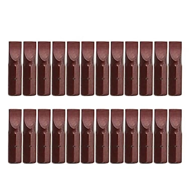 Rannb 6mm Slotted Tip Magnetic 14 Inch Hex Shank Flat Head Screwdriver Bits 1 Inch Length 24pcs