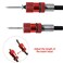 Saipe 4pcs Adjustable Screw Depth Screwdriver Bit Holder with S2 Phillips 2 Screw Driver Bits 14 Inch Hex Shank Magnetic Steel Screwdriver Drywall Screw Bit RedBlue