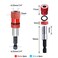 Saipe 4pcs Adjustable Screw Depth Screwdriver Bit Holder with S2 Phillips 2 Screw Driver Bits 14 Inch Hex Shank Magnetic Steel Screwdriver Drywall Screw Bit RedBlue