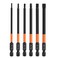 Saipe 6pcs Magnetic Allen Wrench Drill Bit Set with 14 Inch Hex Shank S2 Steel Hex Bits Set H2H25H3H4H5H6 Metric Impact Hex Head Screwdriver Bit Set 393 Inch 100mm Length