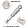 Saipe 9pcs Metric Ball End Hex Screwdriver Bit Set Magnetic Allen Wrench Drill Bit Set 14 Hex Shank S2 Steel 2 Long