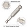 Saipe 9pcs Metric Ball End Hex Screwdriver Bit Set Magnetic Allen Wrench Drill Bit Set 14 Hex Shank S2 Steel 2 Long