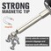 Saipe 9pcs Metric Ball End Hex Screwdriver Bit Set Magnetic Allen Wrench Drill Bit Set 14 Hex Shank S2 Steel 2 Long