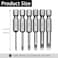 SeonFook 12 Pcs 2 Inch Slotted Tip Magnetic Flat Head Screwdriver Bits 14 Inch Hex Shank S2 Steel Drill Bit Impact Driver Bit for Power Drilling SL2253456