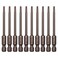 Sipery 10Pcs Magnetic Torx Head Screw Driver Bits 75mm3inch Long 14inch Hex Shank Security Tamper Proof Magnetic Torx Bit T10