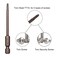 Sipery 10Pcs Magnetic Torx Head Screw Driver Bits 75mm3inch Long 14inch Hex Shank Security Tamper Proof Magnetic Torx Bit T10