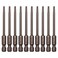 Sipery 10Pcs Magnetic Torx Head Screw Driver Bits 75mm3inch Long 14inch Hex Shank Security Tamper Proof Magnetic Torx Bit T10