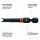 Railer Spanner 6 Impact Driver Bit Snake Eye 6 S2 Steel 2 Inch Spaner Power Bits 3 Pack