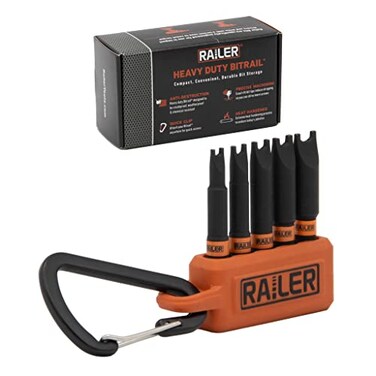 Railer Spanner Screwdriver Bit Set 5PC S2 Steel 2 Spanner Snake Eyes Impact Driver Bit Set With A Tool Storage Bit Holder Carabiner