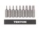 TEKTON 14 Inch Star Bit Set with Rail 9Piece T7T30 DZT93001