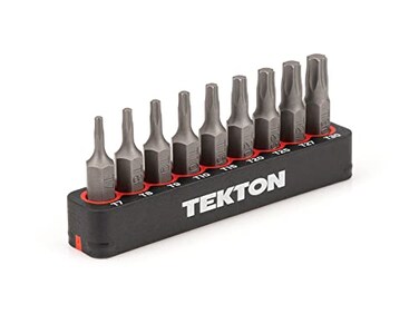 TEKTON 14 Inch Star Bit Set with Rail 9Piece T7T30 DZT93001