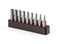 TEKTON 14 Inch Tamper Hex Bit Set with Rail 9Piece 26 mm DZX93004