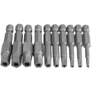 Teocpai 10Pcs Magnetic Pentagon Head Screwdriver Bits Set 14 Inch Hex Shank 215735mm Security Screw Driver Drill Bit 50mm 5 Sided Security Tamper Proof Drive Bit