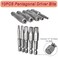 Teocpai 10Pcs Magnetic Pentagon Head Screwdriver Bits Set 14 Inch Hex Shank Security Screw Driver Drill Bit 50mm2 Inch 5 Sided Security Tamper Proof Drive Bit H3H76