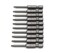 TMAX 10 pc T8 Torx Star Head Screwdriver Bit Set S2 Steel 6 Point T8 Reduced Round Shaft Screwdriver Insert Bits Hex Shank