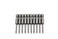 TMAX 10 pc T9 Torx Star Head Screwdriver Bit Set S2 Steel 6 Point T9 Reduced Round Shaft Screwdriver Insert Bits Hex Shank