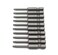 TMAX 10 pc T9 Torx Star Head Screwdriver Bit Set S2 Steel 6 Point T9 Reduced Round Shaft Screwdriver Insert Bits Hex Shank