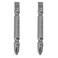Utoolmart 2Pcs Magnetic Double Head Screwdriver Bits PH2SL6 14 Inch Hex Shank 256inch Length S2 Power Tool