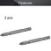 Utoolmart 2Pcs Magnetic Double Head Screwdriver Bits PH2SL6 14 Inch Hex Shank 256inch Length S2 Power Tool