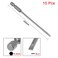uxcell 10 Pcs 3mm Slotted Tip Magnetic Flat Head Screwdriver Bits 14 Inch Hex Shank 4inch Length S2 Power Tool