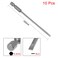 uxcell 10 Pcs 3mm Slotted Tip Magnetic Flat Head Screwdriver Bits 14 Inch Hex Shank 4inch Length S2 Power Tool