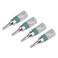 uxcell 4pcs 25mm Long 14 Hex Shank T8 Security Torx High Quantity Screwdriver Bits S2 High Alloy Steel